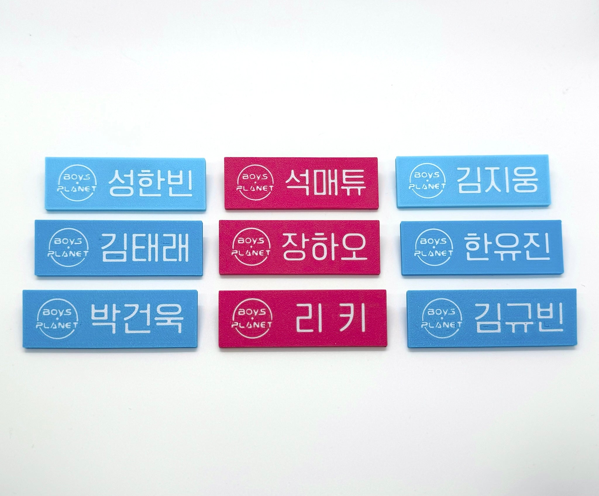 Boys Planet S1 ZB1 Name Tags – Peachbun Shop